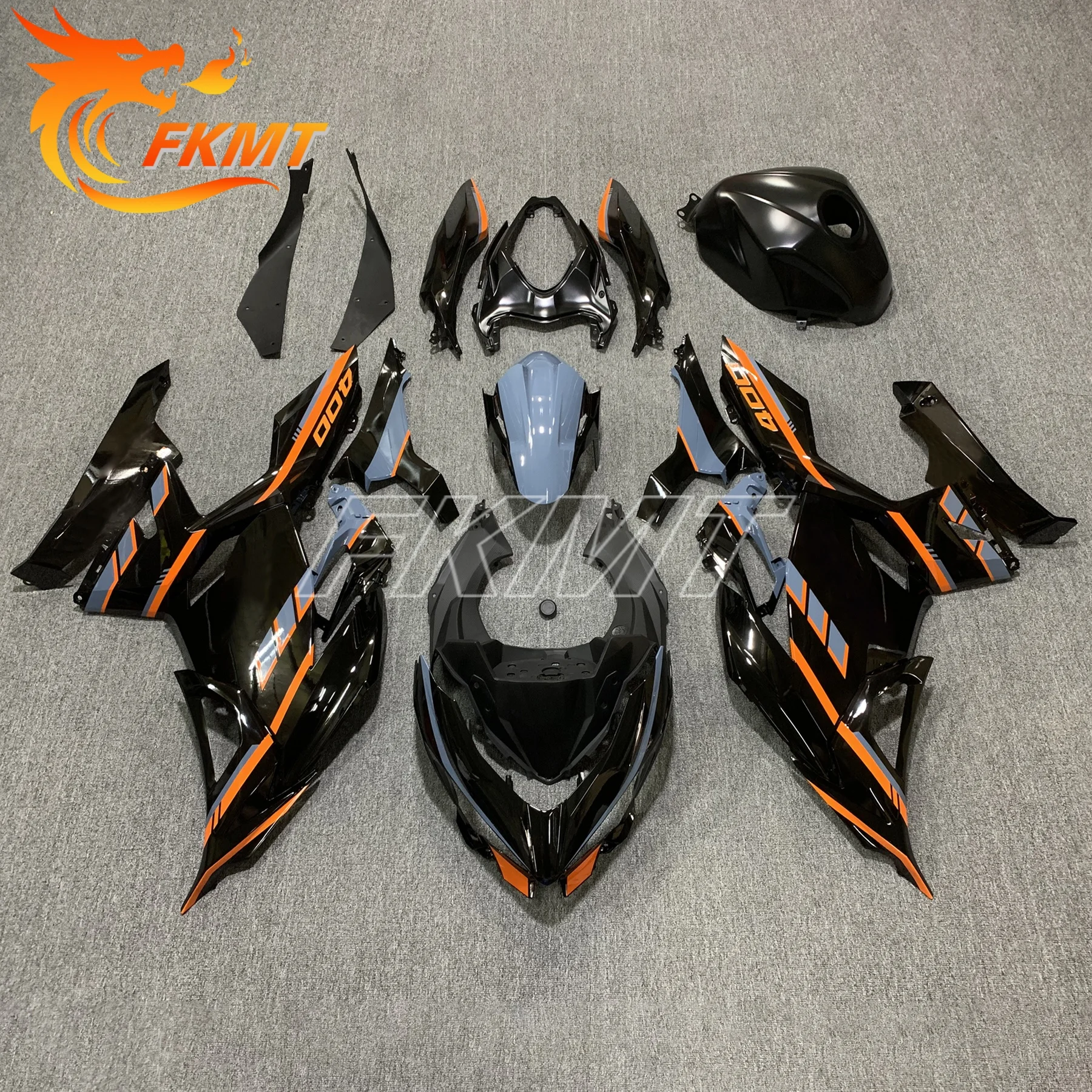 Motorcycle for Kawasaki NINJA 400 EX400 2018 - 2024 Full Fairing Kits ABS Injection Plastics Black NINJA400 Bodywork Cowling