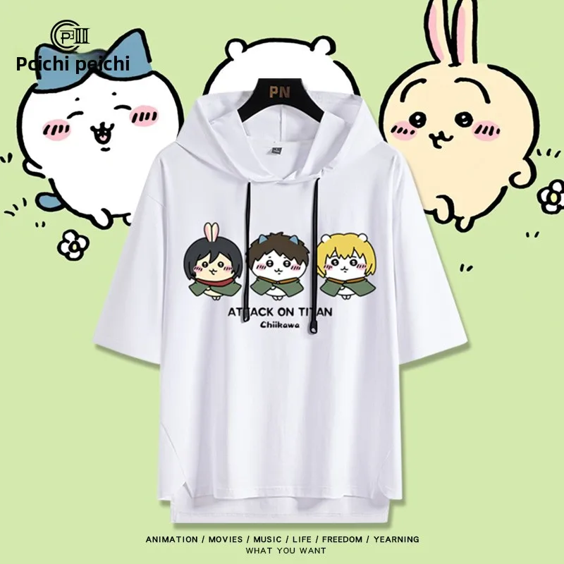 エレン・イェーガー-アニメ-tシャツ-ex-ort-sve-パーカー-コットン-ポリエステル混紡-サマー-ファッション-ユースサイズ-進撃の巨人-tシャツ