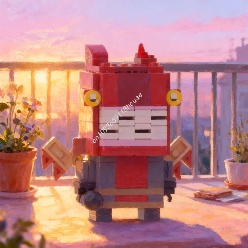 

189 шт. MOC Brickheadz Fire Demon Castle Crashers Модель Строительные игрушечные блоки Рождественские подарки Архитектура Креативная идея Образование