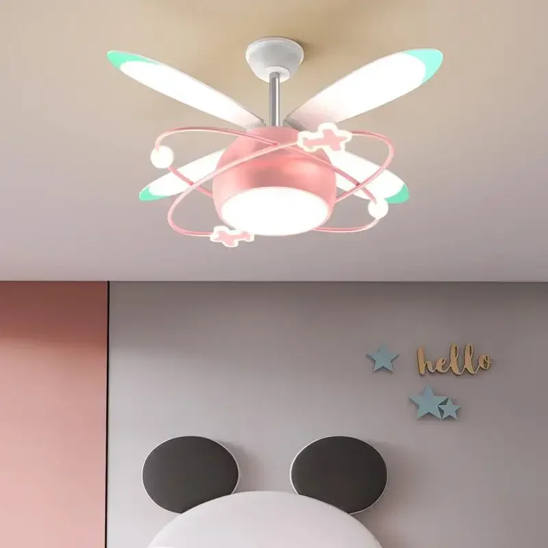 helicopter modern aircraft ceiling fan with led light Children's lights chandeliers with fans backlit lamp chandelier lighting