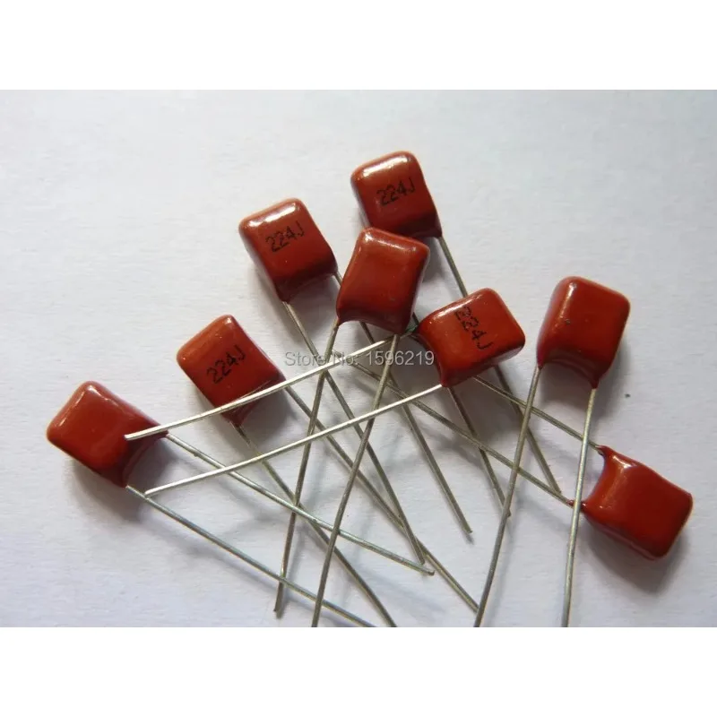 200pcs CBB 224J 63V CL21X 0.22uF 220nF P5 Metallized Polypropylene Film Capacitor