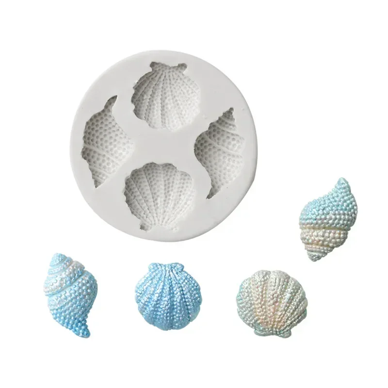 

Handmade DIY Molds Shell Conch Fudge Sea Snail Cake Silicone Mold Ocean Series Chocolate Candy Baking Tools Accessories 2024