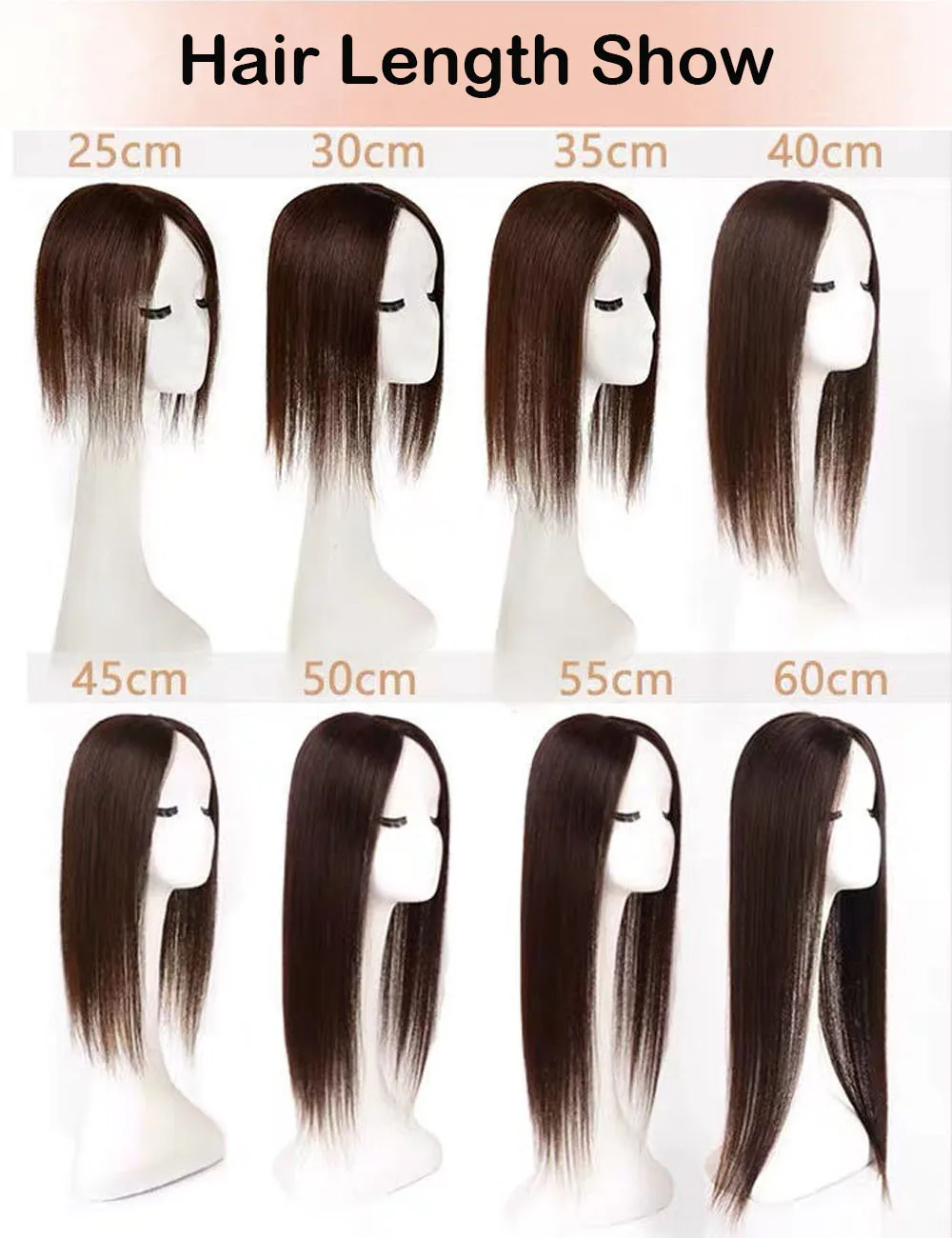 14x16CM Straight Hair Topper Skin Silk Base Virgin Human Hair Piece Cover Breathable Silk Top Toupee with Clips in