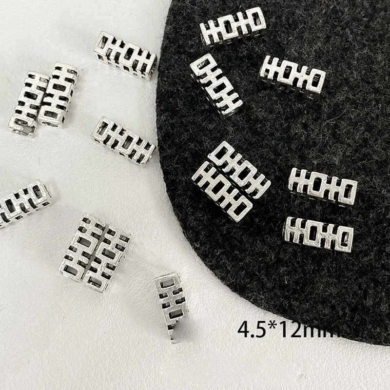 2 pezzi retrò leone decant farfalla loto fiore di pesco lega d'argento con perline fai da te braccialetto fatto a mano collana orecchini accesso gioielli