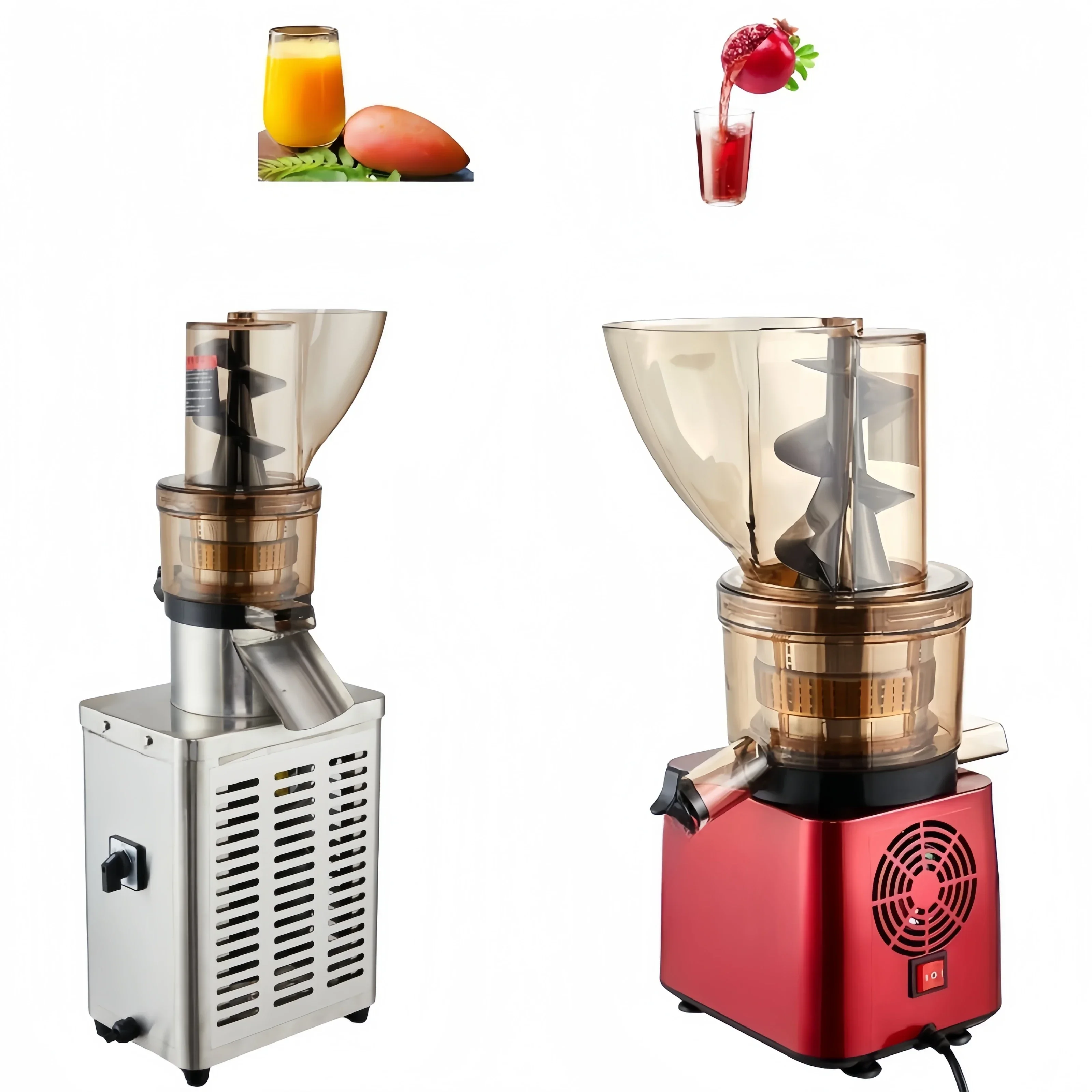 

Electric commercial big mouth centrifugal fruit vegetable juicer machine orange citrus cold press slow juicer extractor machine