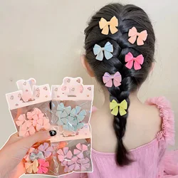 5PCS New Sweet Colorful bow Girls Lovely Hairpins Children Headwear Hairgrip Hair Clips Hair Accessories