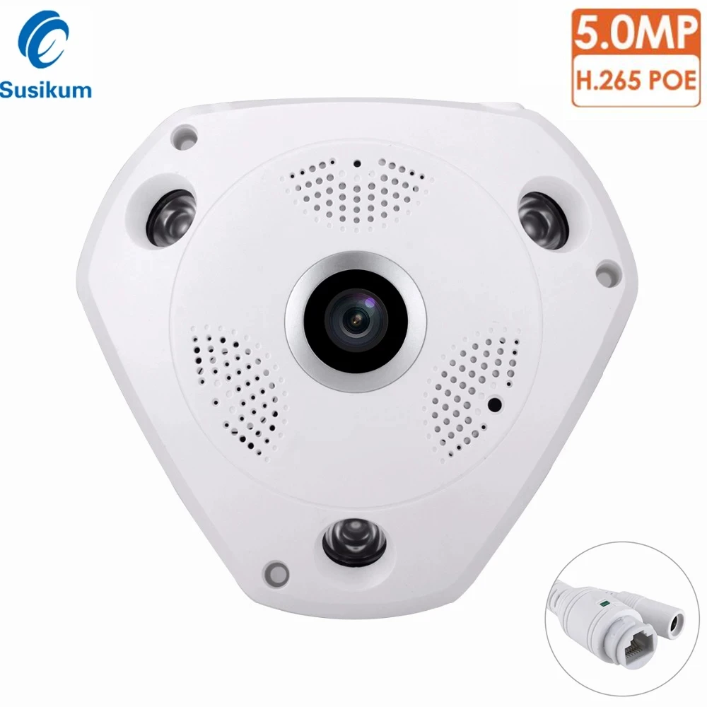 5MP 4MP POE Surveillance Camera IP Onvif H.265 48V POE Or DC12V Dome HD CCTV Video Security Camera For NVR