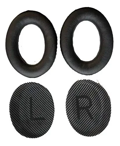 V-MOTA QC35 Ear Pads Compatible with Bose QuietComfort 35 & 35 ii Headset,Replacement Earmuffs Replace  Part (QC35 Black)