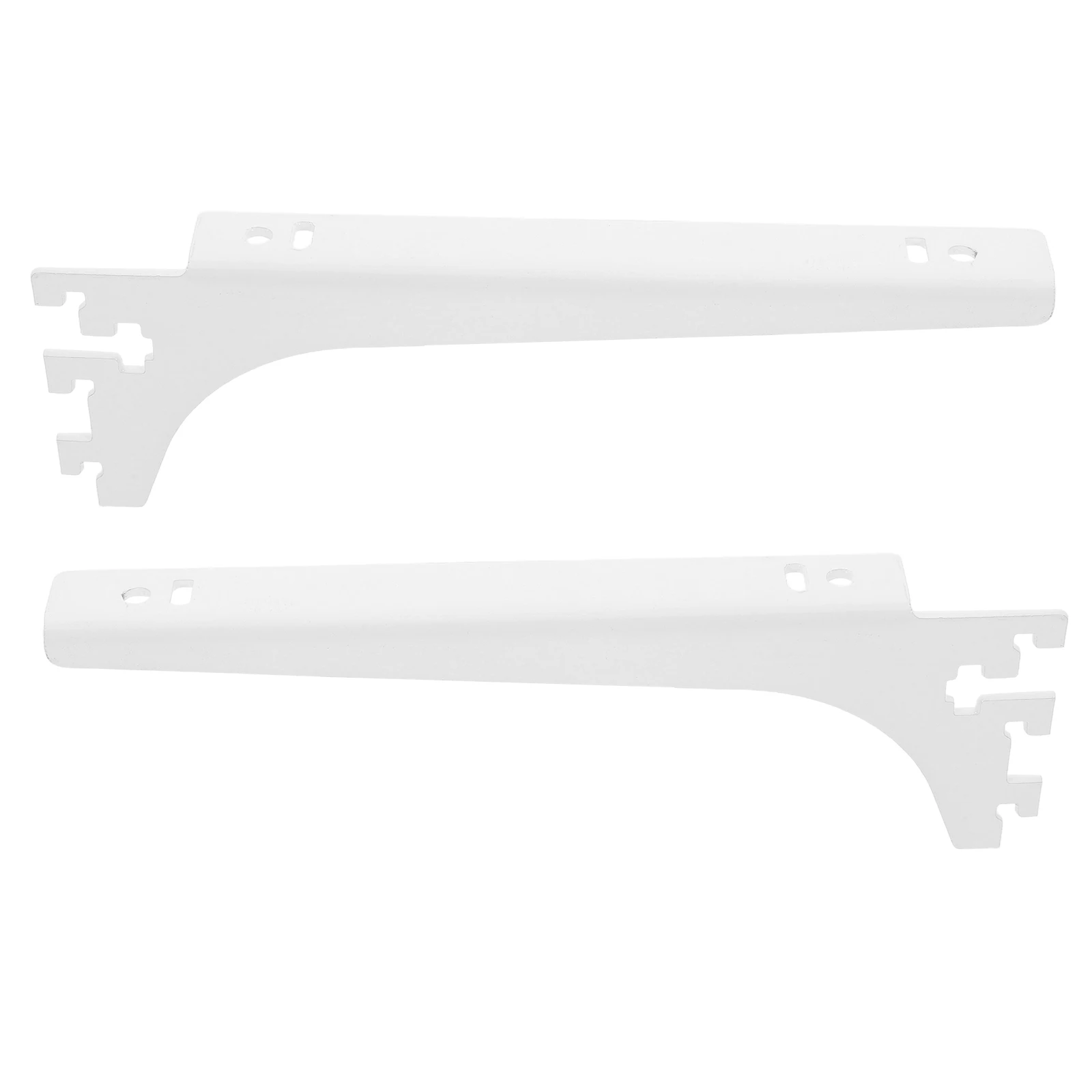 

1 Pair Metal Shelf Support Brackets For Heavy Duty Shelf Track System Closet Kitchen Utility Room Storage Shelving Brackets
