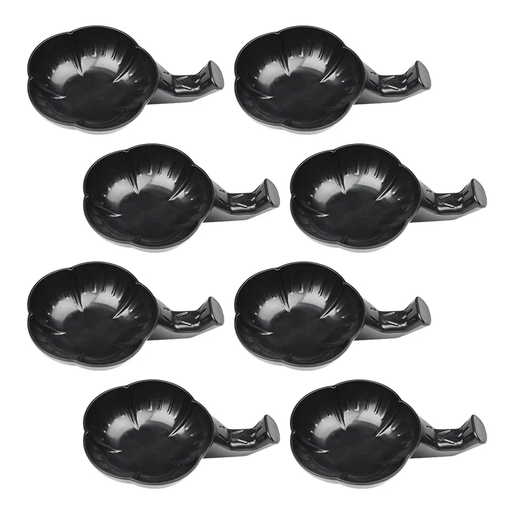 

12pcs Inkwell Durable Safe Plastic Wear Resistance Easy Clean Office Study Supplies Multifunctional Ink Dish Water Bowl