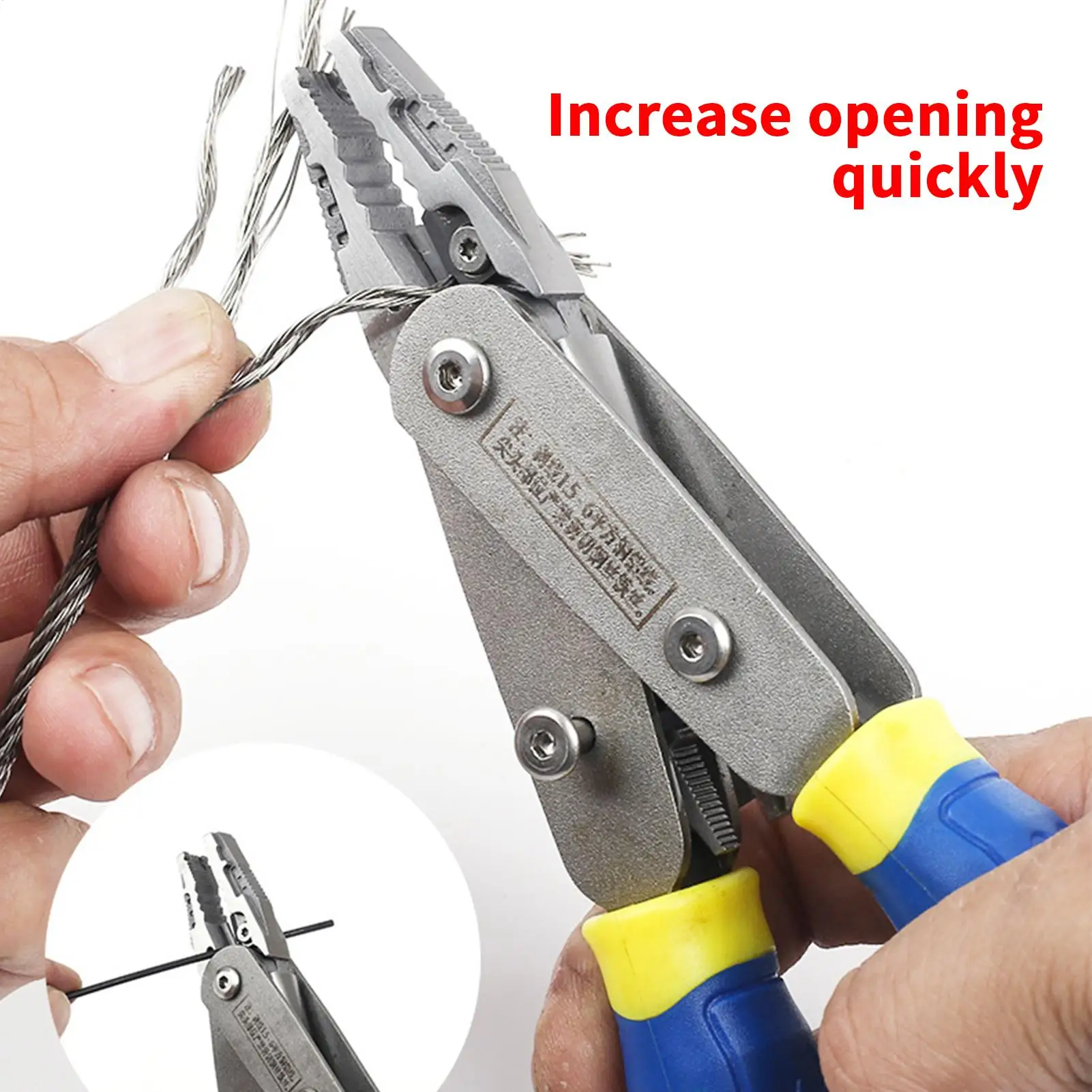 Picture 5: Wire Strippers Professional Pliers Cutter Tool Adjustable Electrical Wire Strippers For Automotive Electrician Cable Cutting
