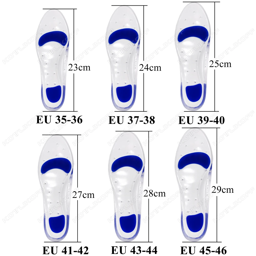 Palmilhas Ortopédicas Para Médico Silicone Arch Suporte Flat Pé Palmilha Plantar Dor Prevenção Corrigido Foot Care Almofada Metatarsal