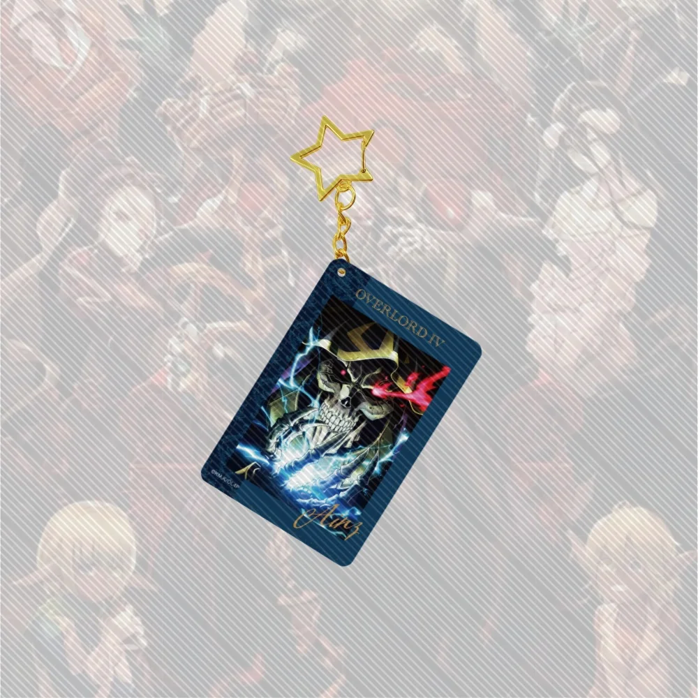 6CM Hot Anime Overlord Acrylic Keychain Model Cosplay Characters Ornament Accessories Good Christmas Gifts