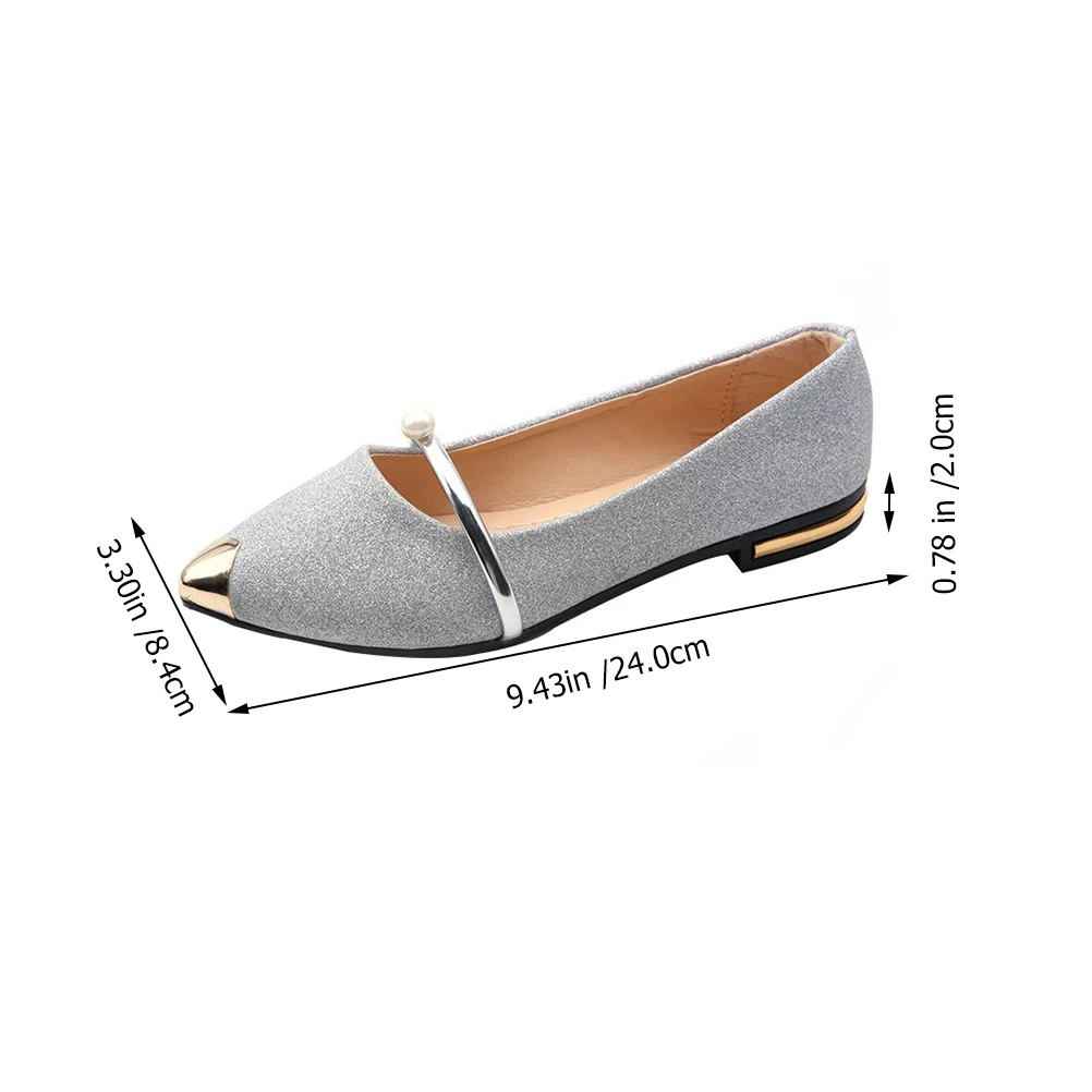 

Pearl Pumps Sandals Women Flat Shoes Nude Pumps Comfortable Elegant Party Dating Shopping Wedding Child