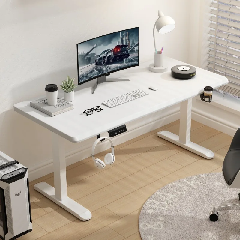 Height Adjustable Desk Motion Electric Sit Stand Up Down Computer Table Modern Lift Motorized Gaming Desktop Home Office Desks