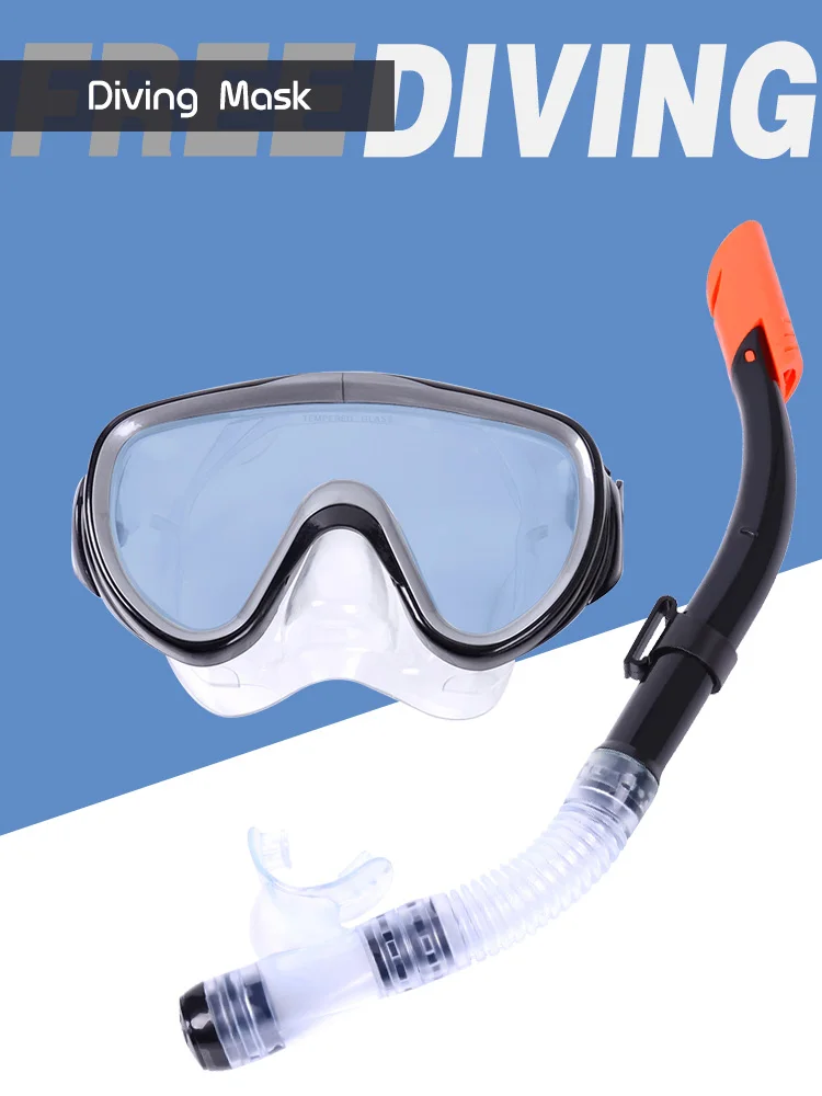 

2024 New Diving Mask Goggles Swimming Scuba Half Dry Tube Snorkeling Respiratory Mask Anti Fog Swim Glasses For adult