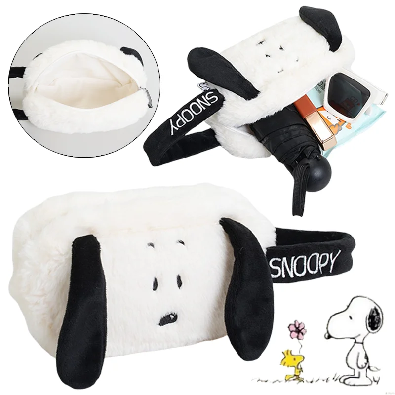

Snoopy косметичка мультяшные плюшевые косметички для хранения портативный дорожный органайзер для туалетных принадлежностей модные женские клатчи подарки
