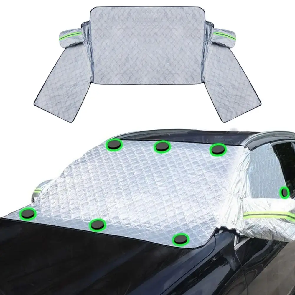 Car Windshield Snow Sun Shade Waterproof Protector Winter Windscreen Cover and Snow Dual-purpose Sunshade Summer Front Shil T9L5