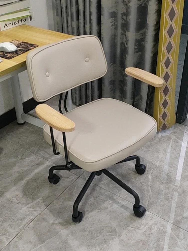 

Small Computer Swivel Chair Family Leisure Back Study Chair Dormitory Book Desk Stool