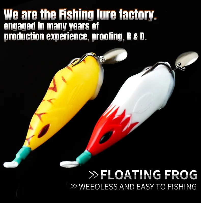 

Flying Fish Modified Thunder Frog 15g Double-hook Lure bait Set Long-range fishing gear swimbait fishing fishing lure crankbait