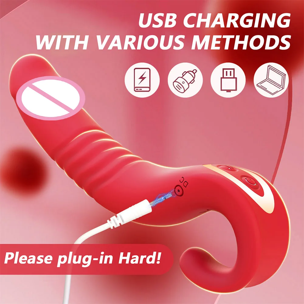 Beginner Thrusting Dildo Vibrator Anal Massager 10 Modes G Spot Clitoral Stimulator Female Masturbation Sex Toy for Women - view 5