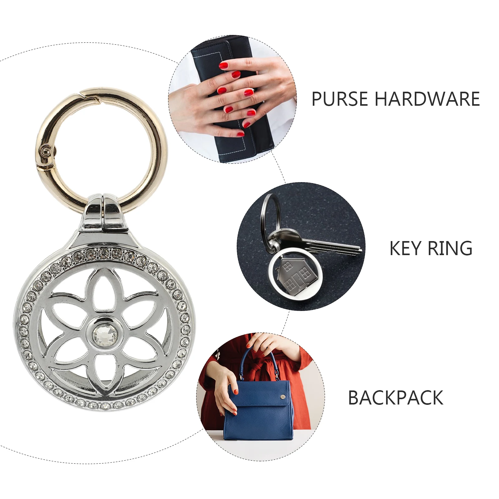 

Metal Protective Case Shockproof Lightweight Durable For Pet Tracer Anti-Loss Keychain Cover Accessory Safe Reliable