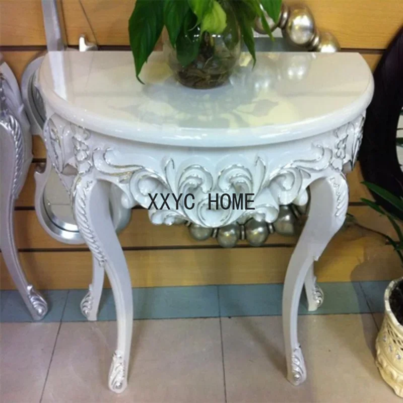 

European-Style Entrance Cabinet Console Dresser Foyer Table Console Tables Simple Modern Multi-Color Console Tables