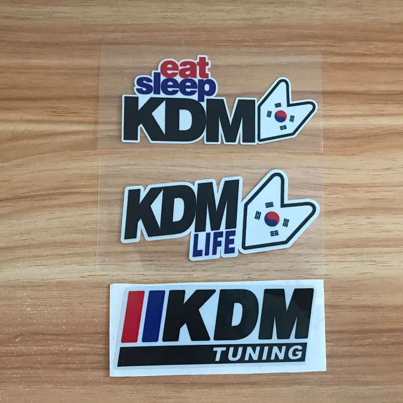 KDM for Made In Korea Emblem Scratch Cover Stickers Reflective Car Sticker for Hyundai KIA SSANG YONG DAEWOO Auto Accessories