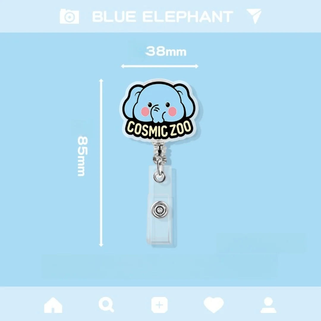 

Nurse Badge Holder Secure Acrylic Badge Holder Retractable Id Card Holder Cute Cartoon Animal Badge Clip For Office Exhibition