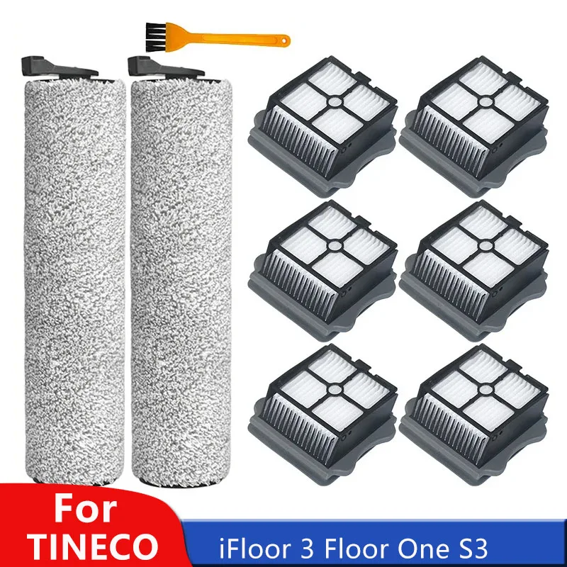 Аксессуары для TINECO iFloor 3 Floor One S3, беспроводная мойка для влажной и сухой уборки пола, ручная вакуумная роликовая щетка, запасные части для фильтра Hepa