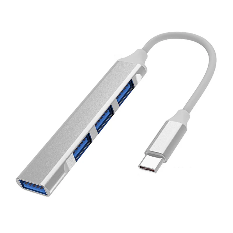 Concentrador de red USB de alta velocidad, 4 puertos, divisor múltiple tipo C 3,0, para Xiaomi, Lenovo, Macbook, PC, Accesorios de ordenador, puertos USB3.0 2,0