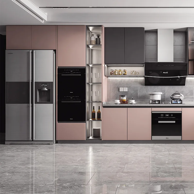 

All-aluminum Whole House Home Aluminum Alloy Profile Cabinet Hanging Cabinet Wall Household Whole Kitchen