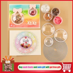 3D-dimensionale Shaker-Kuppeln, Sterne, Kreise, Shaker-Abdeckung für Shaker-Karten, die Scrapbooking-Werkzeuge und Zubehör basteln