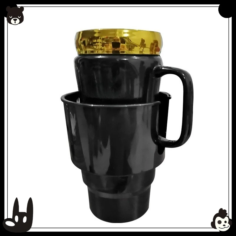 Rotatable Detachable Car Cup Holder ABS Beverage Tray Vehicle Drink Mount for Cross‑border