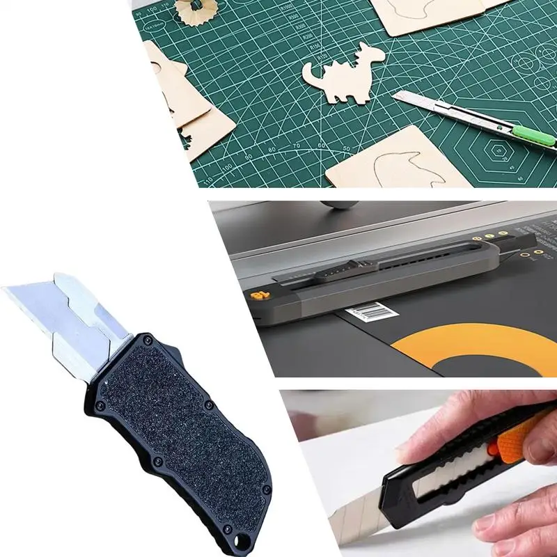 เครื่องตัดกล่องแบบพับเก็บได้ เครื่องตัดกล่องกันลื่นแบบพับเก็บได้ อุปกรณ์ศิลปะน้ําหนักเบา เครื่องมือตัดกระดาษสําหรับพรมกระดาษแข็ง