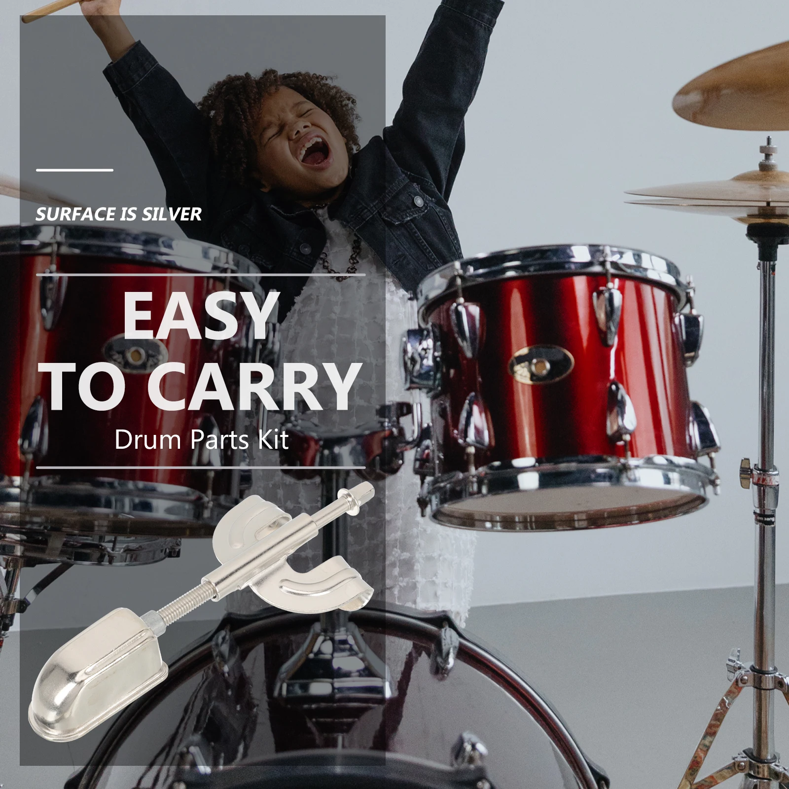 

Drum Ears Snare Replacement Bass Lug Set Repair Parts Long Screws Metal Claw Hook Accessory