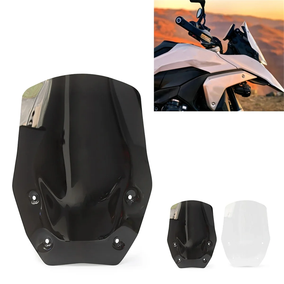 Motorcycle Accessories Windshield Windscreen Fairing Wind Deflector for R1300GS R1300 GS R 1300GS Black