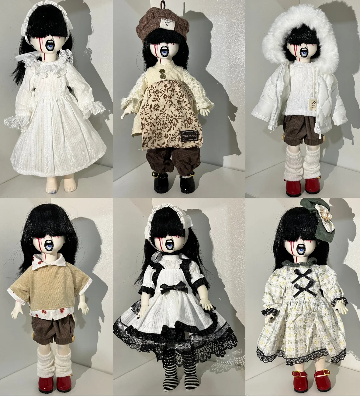 Adecuado para la muñeca de los muertos vivientes, juguetes de maquillaje DIY, regalos de Navidad para niños