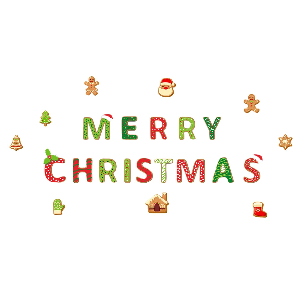 

PVC Magnetic Door Stickers Refrigerator Christmas Fridge Magnets Set Cartoon Holiday Decor Wall Decals Kitchen Home Xmas Gift