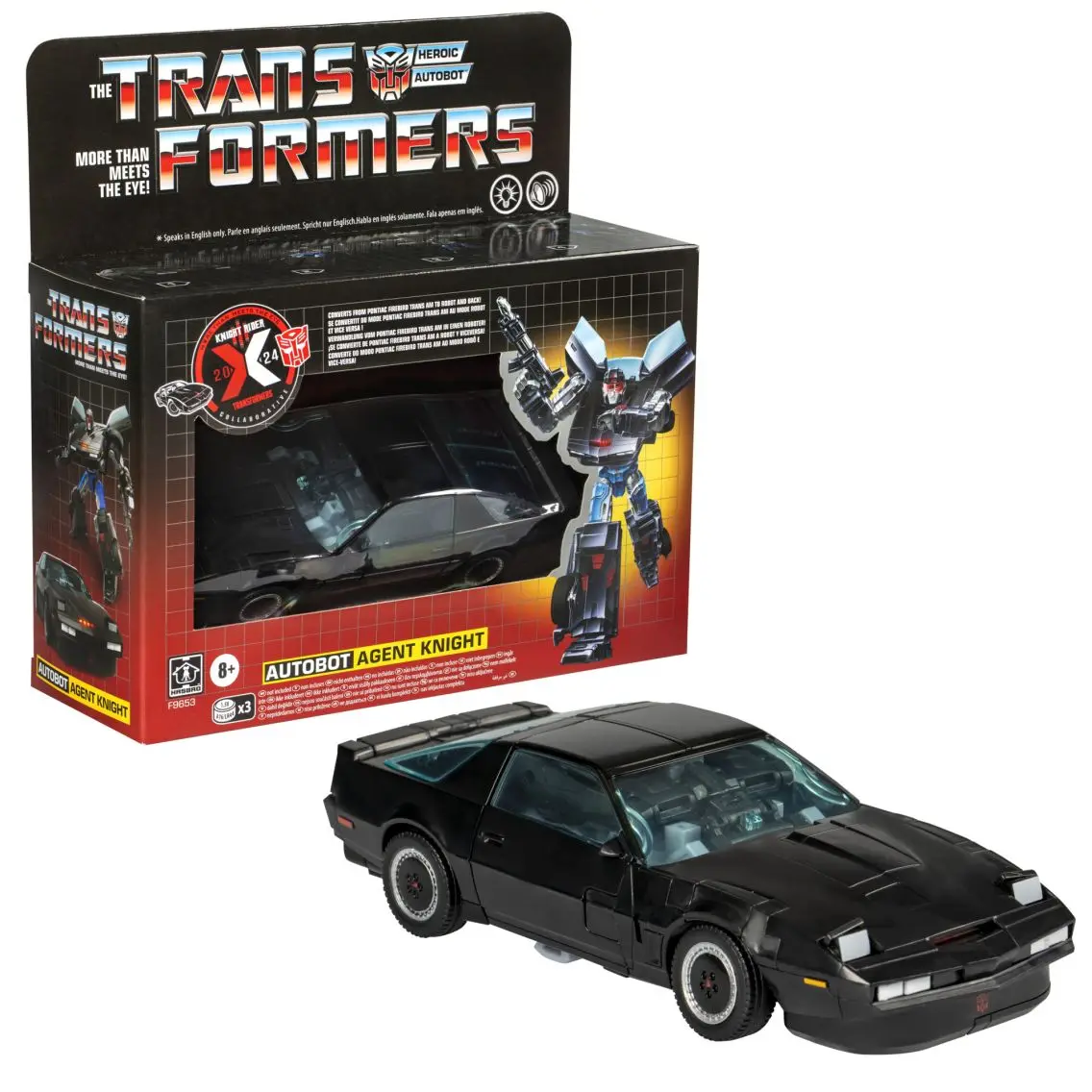 

[in-stock] Hasbro Transformers Collaborative: Knight Rider X Transformers Autobot Agent Knight Model Toy Anime Action Figures