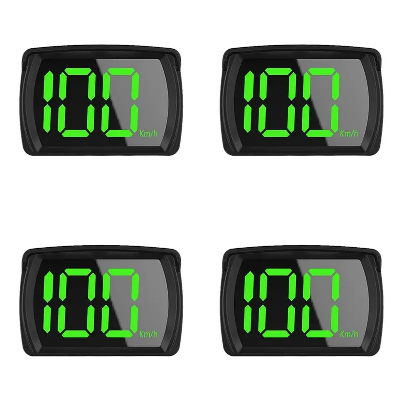 Ingenious-4X Universal Digital GPS Speedometer KMH Reminder Meter HD LCD Display Plug And Play Big Font For All Vehicle