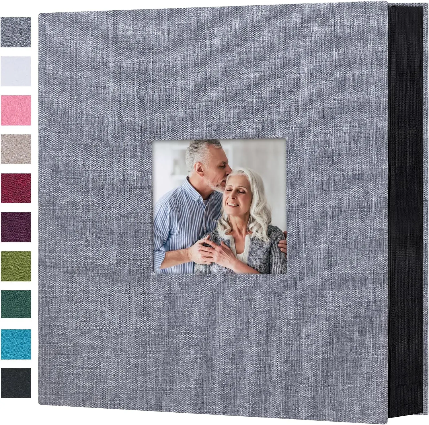 

Photo Album 4x6 600 Photos Linen Cover Large Picture Book Holds Horizontal and Vertical Pockets for Wedding Family Anniv