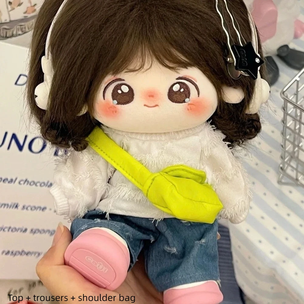 

Cute Casual 20CM Cotton Doll Clothes Lovely Dress up DIY Doll Suit Cool Costume Change Game Doll Accessories Kids Toys