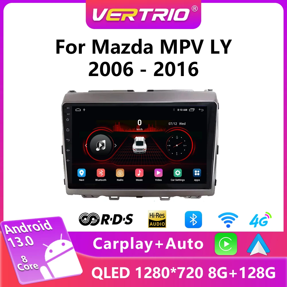 

For Mazda MPV LY 2006-2016 Android 13 Car Radio Multimedia Player GPS Navigation 2Din DVD Stereo Android Auto Wireless Carplay