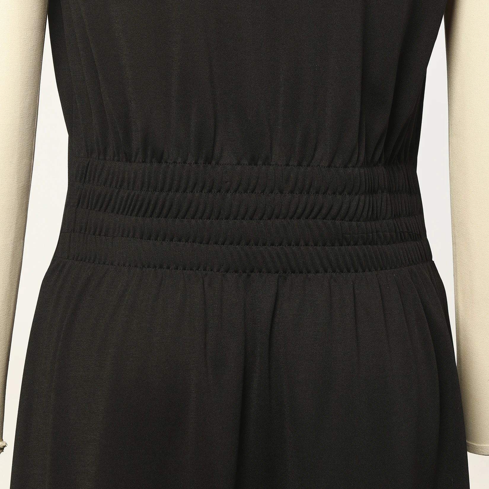 Women Clergy Dress Elegant Black A-Line Maxi Sleeveless Dress with Double-Breasted Buttons Stand Collar Church Costume