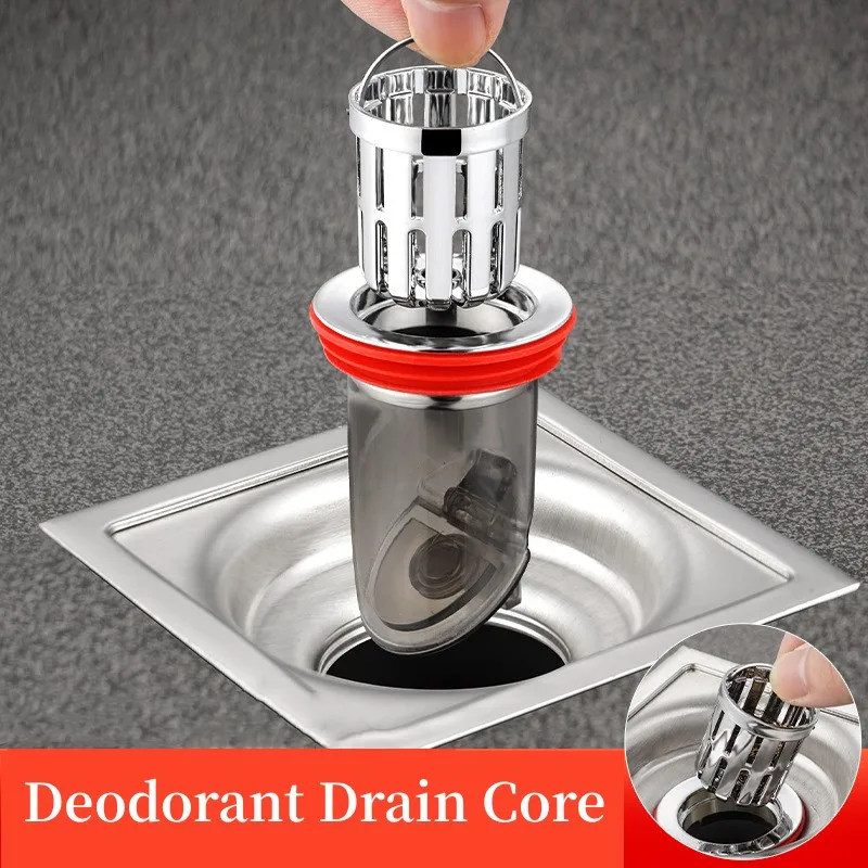 Deodorant Drain Core Toilet Floor Drainer Inner Plug Shower Strainer Sewer Hair Catcher Trap Siphon Kitchen Bathroom Accessories