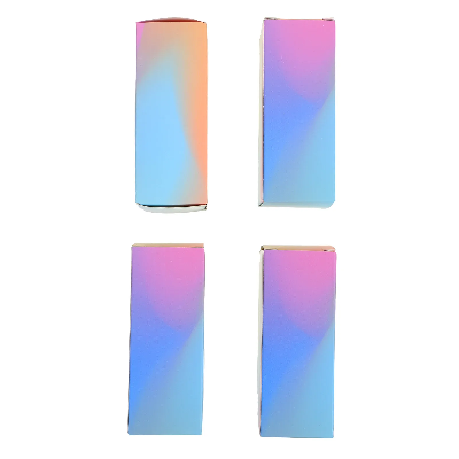 Caja de embalaje vacía para lápiz labial, contenedor de almacenamiento de brillo labial de papel resistente, diseño sencillo y elegante, regalo portátil, 100 Uds.