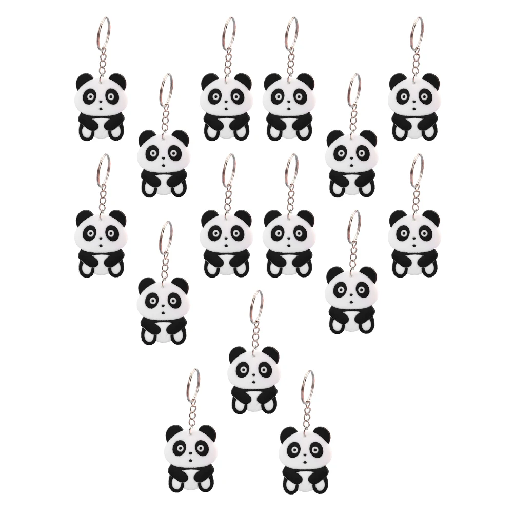 30 قطعة المفاتيح الباندا الكرتون Kawaii المرأة على ظهره Charms حقيبة معلقة حلية ألعاب تذكارية مجوهرات اكسسوارات قسط #2
