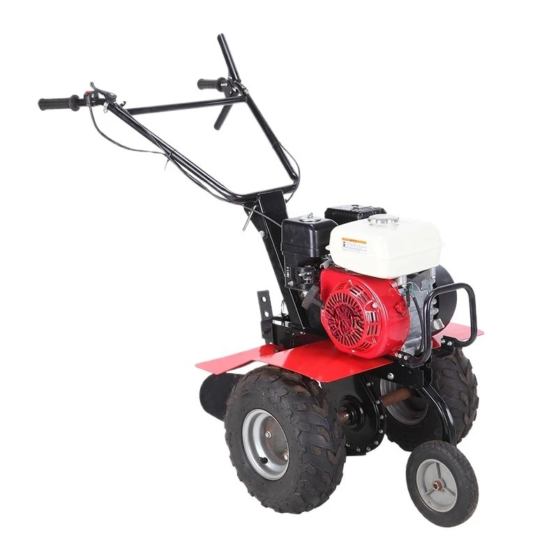 

7 horsepower rotary tiller agricultural hand scarifier hoeing weeding small gasoline micro tiller trenching machine