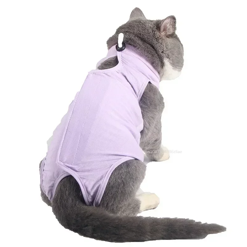 

Dog Cat After Surgery Onesie Shirt Puppy Clothes Abdominal Wounds Bandages Alternative Prevent Licking Cat Surgery Recovery Vest